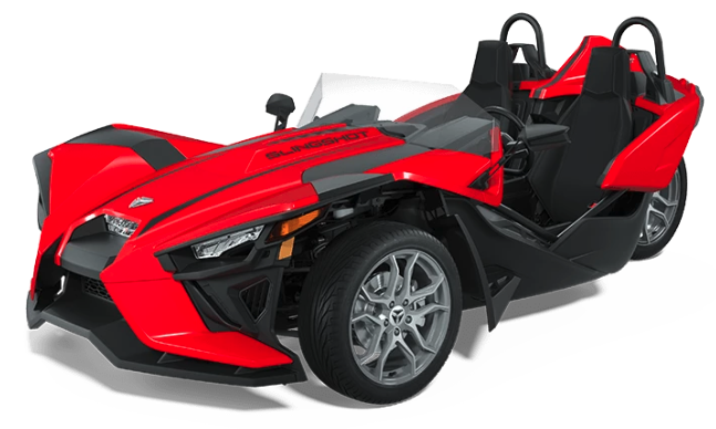 2022 Red Polaris Slingshot with PaddleShifters